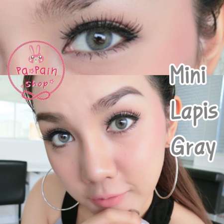 Dreamcolor1 คอนแทคเลนส์ รุ่น Mini Lapis Gray (สีเทา) ค่าสายตา 0.00  เลนส์นิ่มใส่สบาย แถมฟรีตลับใส่เลนส์