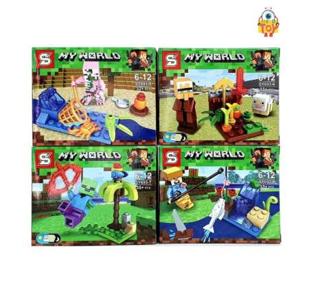 Welo toy - ของเล่นตัวต่อ My World Mini Figure 8 แบบ No.SY 693