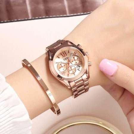 GEDI Watch นาฬิกาเกาหลี งานแท้ หน้า MK สีพิงค์โกลด์ สินค้าขายดีมาก