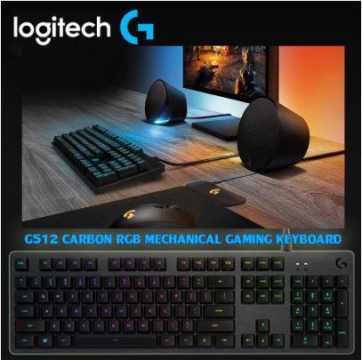Logitech G512 RGB MECHANICAL CARBON TACTILE Gaming KEYBOARD