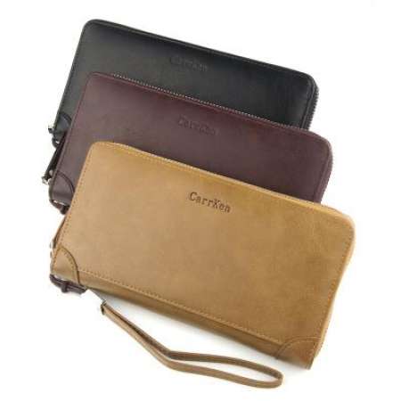 Andaman กระเป๋าสตางค์ กระเป๋าตังค์ใบยาวผู้หญิง(สีดำ) - Long wallet women(Black)