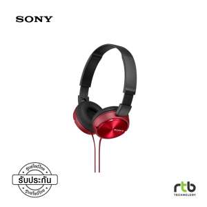 Sony MDR ZX310AP Series Balanced Sound Headphone with Mic - Red