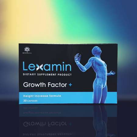 2กล่อง อาหารเสริม เพิ่มความสูง LEXAMIN, Growth Factor Plus, Height Increase Formula 1,120 mg (growth hormone booster) 30 Capsules