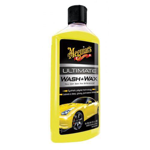 Meguiar's G177475 Ultimate Wash & Wax แชมพูล้างรถ น้ำยาล้างรถผสมแว็กซ์ อัลทิเมท วอช & แว็กซ์ ขนาด 473 มิลลิลิตร.