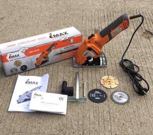 ถูกที่สุด รวมส่งฟรี IMAX Mini Circular Saw เลื่อยวงเดือนจิ๋ว เลื่อยไฟฟ้า ตัดไม้ เหล็ก ปูน กระเบื้อง มีระบบดูดฝุ่นในตัว
