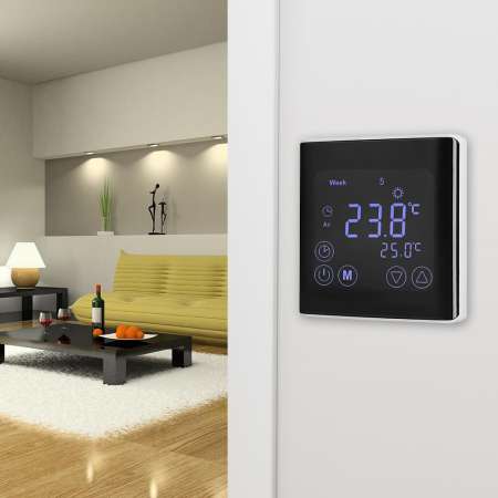 Thermostat ควบคุมอุณหภูมิ หน้าจอสัมผัส LCD Backlight