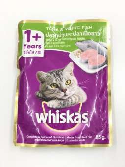 Whiskas Cat Food Wet Pouch วิสกัส อาหารเปียก ซอง คละรส 1 ซอง 