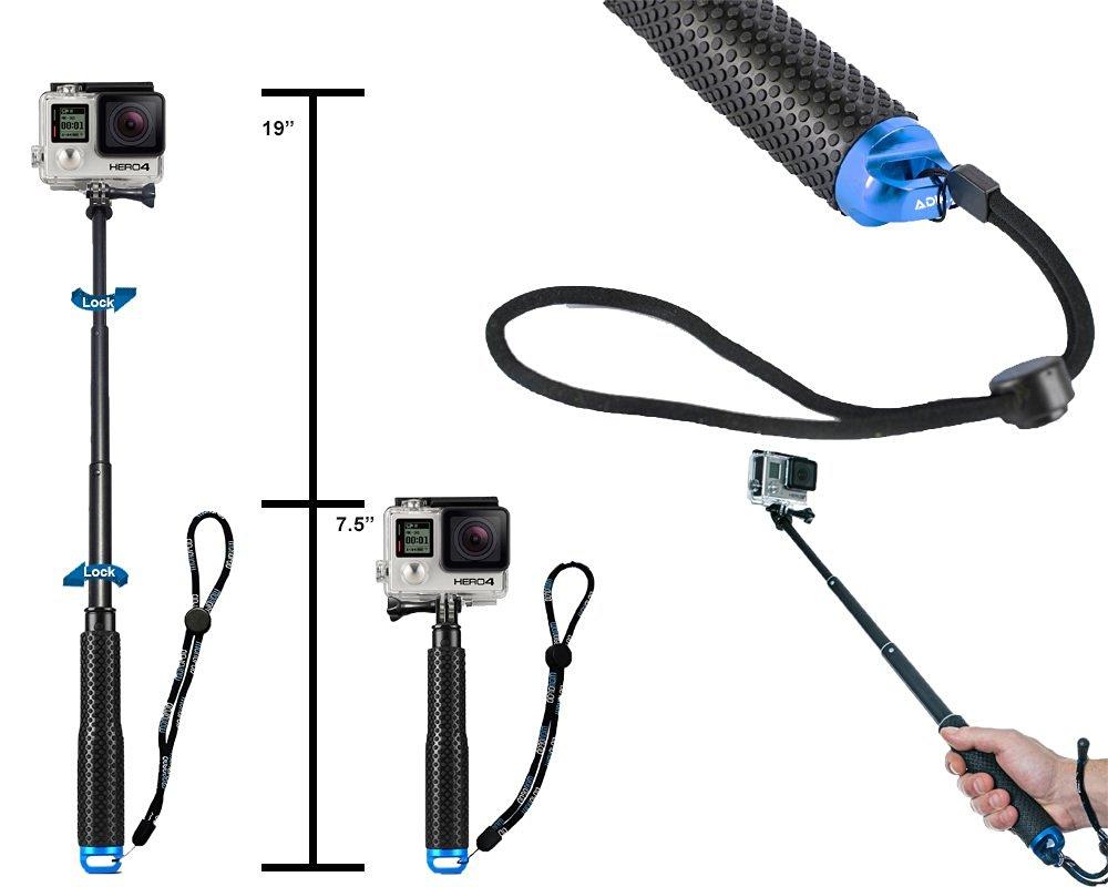 19inch49cm GoPro Selfie stick Handheld Monopod GoEasy Pole witcamera