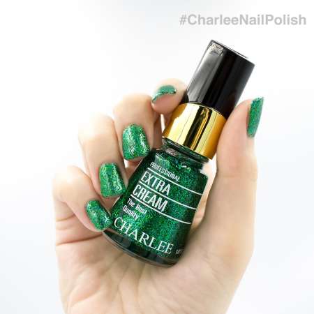 Charlee Nail Polish ยาทาเล็บชาลี 15 ml. สีกากเพชร เบอร์ 87