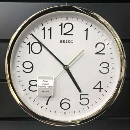 คุ้มค่าเมื่อซื้อ Seiko นาฬิกาแขวน ขอบทอง 12 นิ้ว รุ่น PDA014G ซื้อเลยเดี๋ยวนี้