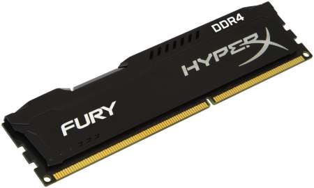 Kingston HyperX Fury DDR4 4GB/2400 (4GBx1) RAM PC Desktop (HX424C15FB/4) Black