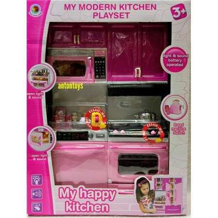 Tontoysชุดห้องครัวบาร์บี้ มีเสียงเละมีไฟ NO.5615