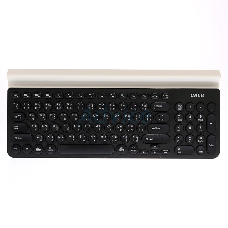 Oker Bluetooth Keyboard รุ่น IK-6650 มาพร้อมแท่นวางมือถือ