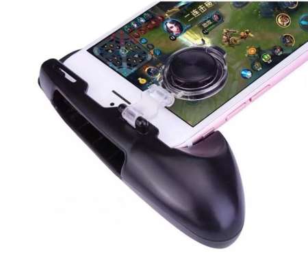 Joypad K2 จอยถือด้ามจับเล่นเกมสำหรับมือถือ พร้อมจอย ROV (Black/สีดำ)-JL-01