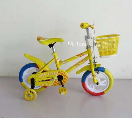 Np Toys รถจักรยานเด็ก จักรยานเด็ก วงล้อ12นิ้ว(รุ่นล้อตันสีสายรุ้ง) 