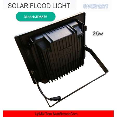 UMIT ชุดสปอตไลท์ ไฟโซล่าเซล 42SMD โคมเพชร 25W สำเร็จรูปกันน้ำพร้อมแบตรี่