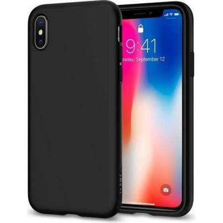 เคสสีดำ ไอโฟน เอ็กซ์  MATTE CASE Apple iPhone X หลังนิ่ม
