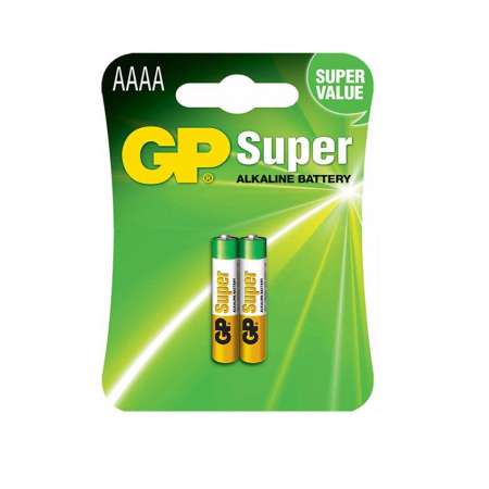 GP ถ่าน Super Alkaline ขนาด AAAA 1.5V 1 แพค 2 ก้อน