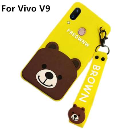 เล็งเห็นมาตรฐาน Phone Case For Vivo V9 ,Lucky Bear Cartoon Bear With
Wrist Strap Silicone Rubber Phone Case Cover For Vivo V9 - intl แนะนำซื้อ