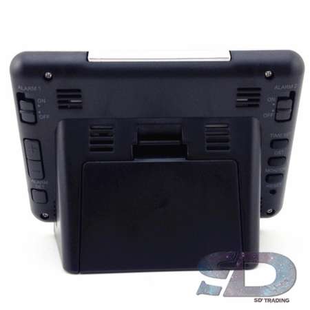 SEIKO DIGITAL นาฬิกาปลุก ดิจิตอล ตั้งโต๊ะ รุ่น QHL068L - สีเงิน