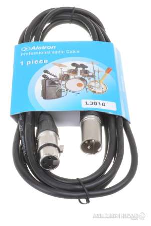 Alctron : L3018-5 (สายไมโครโฟน XLR Male - XLR Female ความยาว 5 เมตร)