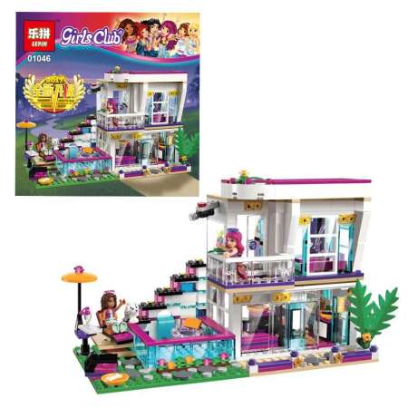 GB.Toys ตัวต่อเลโก้เฟรน  Lepin 01046  Livi s  Pop Star House 644ชิ้น