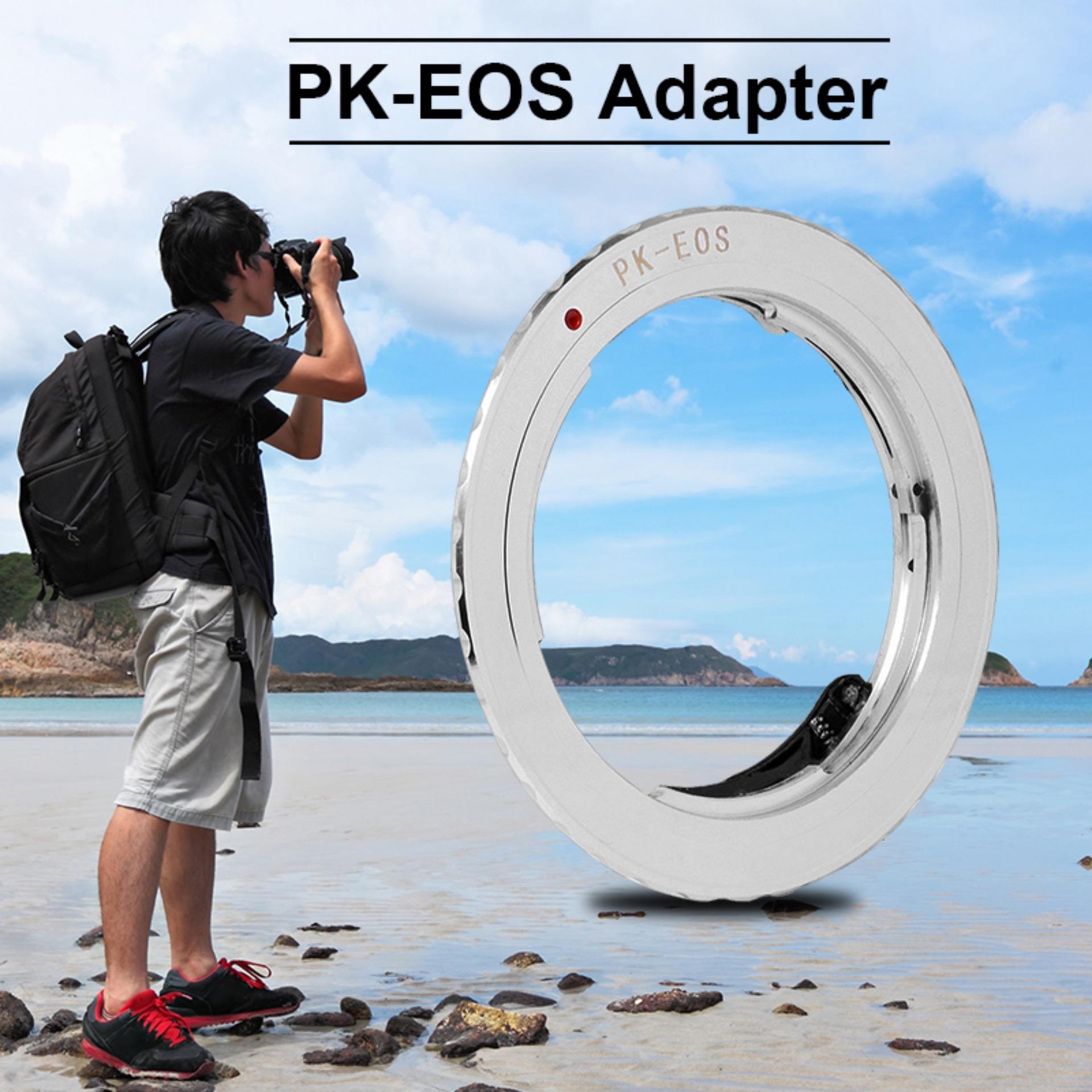 XCSource อะแดปเตอร์เลนส์ AF Confirm Pentax K PK Lens to Canon EOS EF