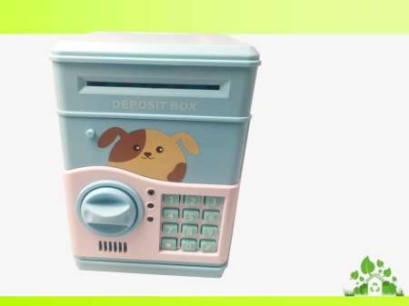 กระปุกออมสิน ตู้เซฟ ดูดแบงค์ ลายหมาน้อย น่ารัก ATM bank, automatically save Safe money 