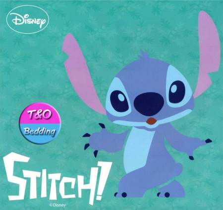TOTO ชุดผ้าปู 3.5 ฟุต (3 ชิ้น) (ไม่รวมผ้านวม) สติช Stitch ST24