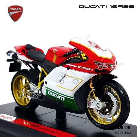 Naynaeshop โมเดล มอเตอร์ไซด์ บิ๊กไบค์ DUCATI 1098S สีแดง (Scale 1:18)