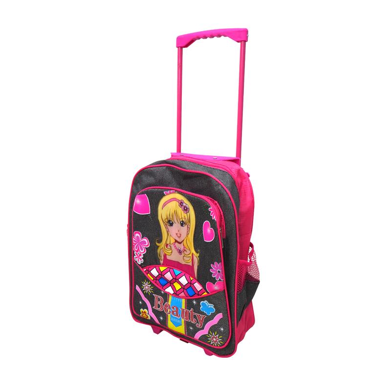 กระเป๋าเป้เด็ก กระเป๋าเป้มีล้อลาก เป้สะพายหลัง กระเป๋าเดินทางเด็ก กระเป๋านักเรียน เป้มีล้อลากเด็ก กระเป๋าล้อลากเด็ก [16 นิ้ว] [ลายเจ้าหญิง]