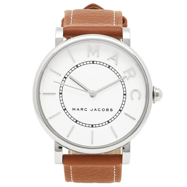 Marc Jacobs Roxy White Dial Light Brown Leather Strap Watch for Women - MJ1538