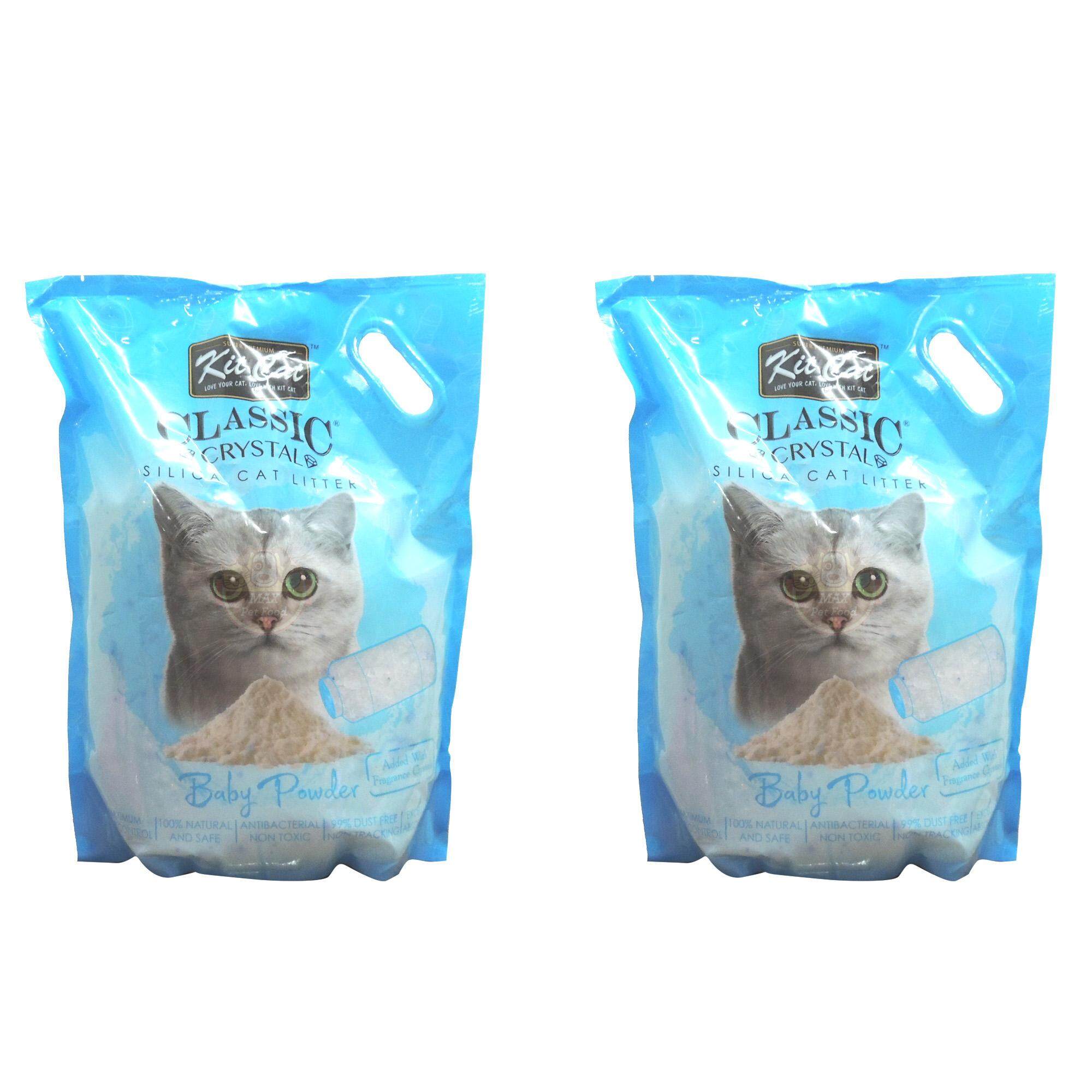 แนะนำ Kit Cat Crystal Cat Litter Baby powder คิทแคท ทรายแมวคริสตัล