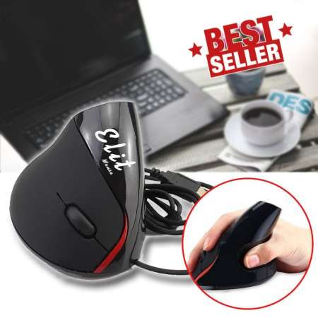 Elit เมาส์แนวตั้งแก้อาการปวดข้อมือ Vertical mouse Ergonomic Mouse รุ่น VTM202-AI