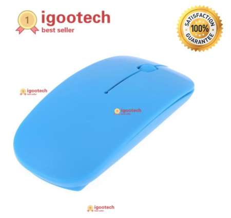 buybuytech เม้าส์ไร้สาย รุ่น Slim Wireless Mouse Mice 2.4Ghz 1600dpi - Black  