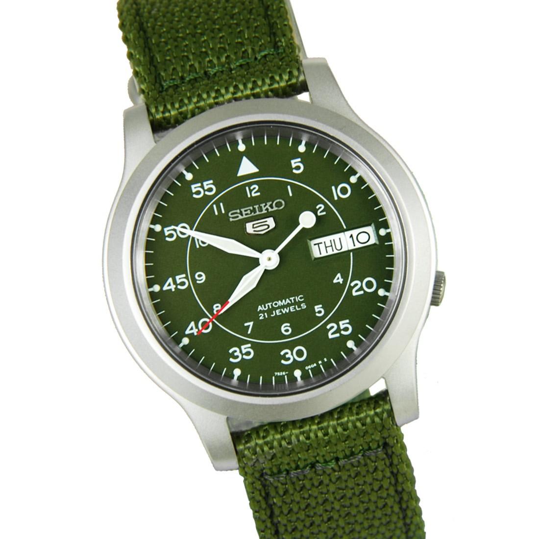 Seiko green sales military watch