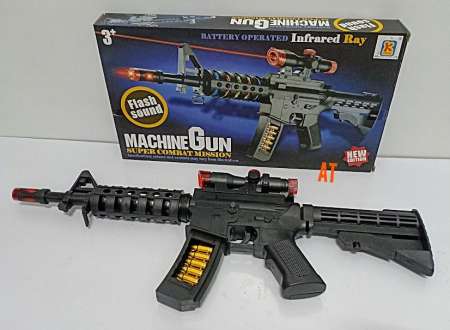 Tontoys ของเล่น ปืน ของเล่น ปืนทหาร ปืนกล มีเสียง มีไฟ No.558-1