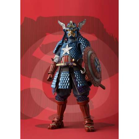 Figure Action Marvel MMR Samurai Captain America มาร์เวลคอมิกส์ ซามูไรกัปตันอเมริกา Meisho Realization Ver แอ็คชั่น ฟิกเกอร์ Anime อนิเมะ การ์ตูน มังงะ Figma ฟิกม่า สามารถขยับได้ New Collection Doll ตุ๊กตา manga Model โมเดล