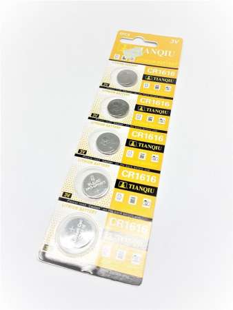 ถ่านกระดุมลิเธียม CR1616 แบบ 5 ก้อน