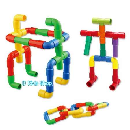 ของเล่น ของเล่นเด็ก Funny Block (รุ่นมีล้อ) ฝึกสมาธิ หลากหลายขนาด หลากสี สีสันหลายสี 