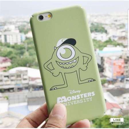 เคสไอโฟน 6, 6s / Case I phone 6, 6s สกรีนลาย ไมค์  ( Screen Mike ) สีเขียว เคสแข็ง คลุมรอบเครื่อง  งานสวย กรชับมือ ไม่รัดเคส