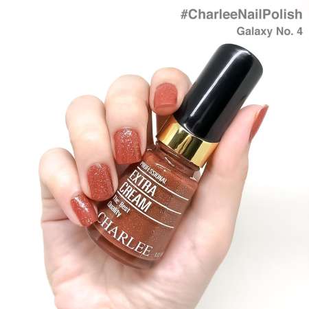 Charlee Nail Polish ยาทาเล็บชาลี 15 ml. สีผสมกากเพชร เบอร์ G04