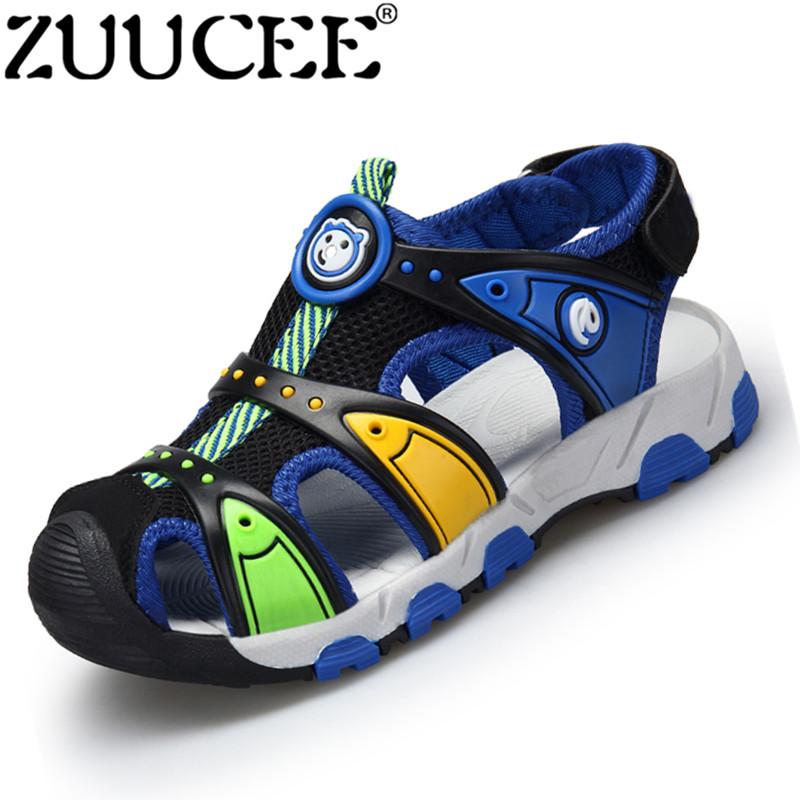 ZUUCEE New Boys Colorful Soft Sandals Summer Beach Sandals Breathable Slippers - intl