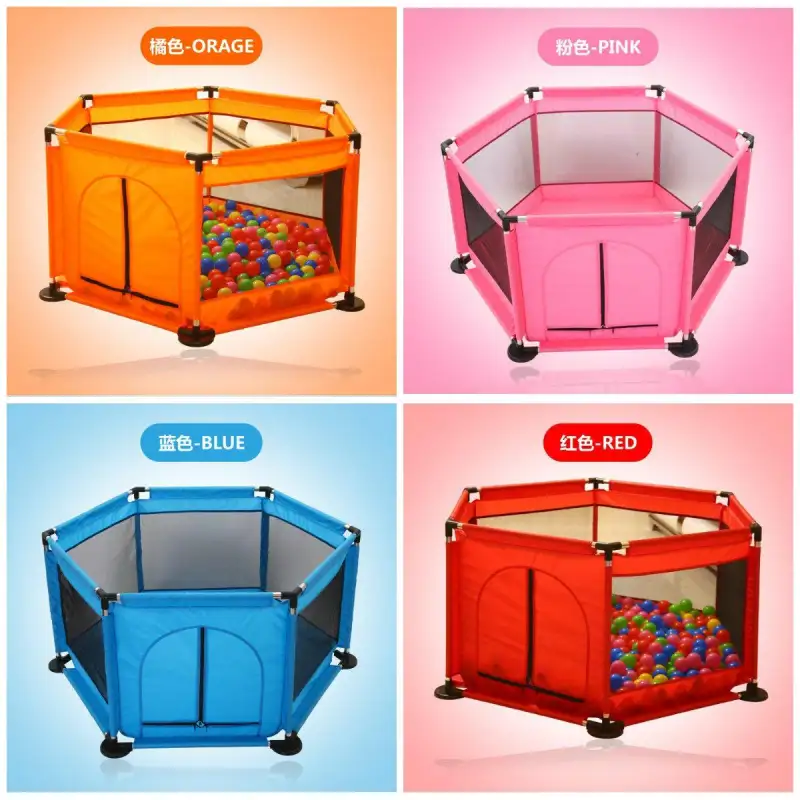 ภาพสินค้าBaby Playpen Portable For Children Folding Baby Safety Fence Barriers For Secs Ball Pool For Child จากร้าน SHIBUITH บน Lazada ภาพที่ 2