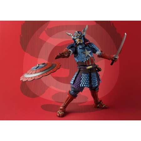 Figure Action Marvel MMR Samurai Captain America มาร์เวลคอมิกส์ ซามูไรกัปตันอเมริกา Meisho Realization Ver แอ็คชั่น ฟิกเกอร์ Anime อนิเมะ การ์ตูน มังงะ Figma ฟิกม่า สามารถขยับได้ New Collection Doll ตุ๊กตา manga Model โมเดล
