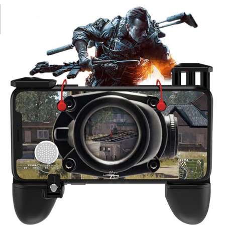 Gamepad PUBG Shooting tap mobile Gamepad Controller ตัวช่วยยิงเกมแนว (PUBG / Free Fire / Rules of Survival) จอยสติ๊ก ปุ่มช่วยยิง pubg ปุ่มควบคุมเกม pubg