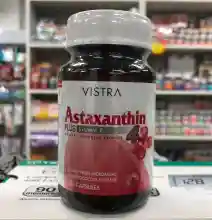 ภาพขนาดย่อของภาพหน้าปกสินค้าVISTRA Astaxanthin 4 mg Plus Vitamin E วิสทร้า แอสตาแซนธิน 4 มก. +วิตามินอี (30 แคปซูล) 1ขวด จากร้าน PharmYaPharmacist บน Lazada ภาพที่ 1