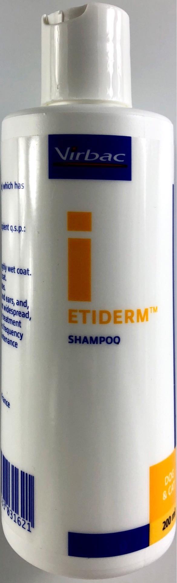 Virbac Etiderm Dog Cat Shampoo แชมพูสุนัข ที่มีปัญหาผิวหนัง ขนาด 200 ml หมดอายุ 07/2021 Bomb