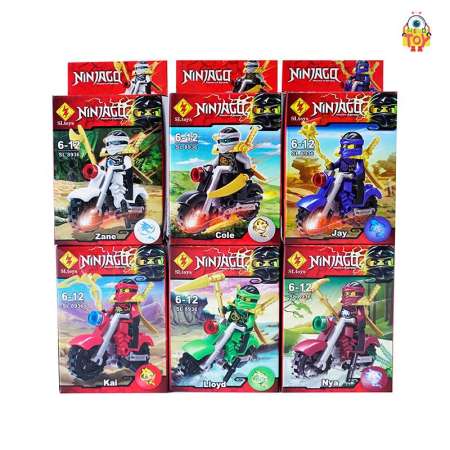 Welo toy - ของเล่น ชุดโมเดลตัวต่อ Ninjago 6 แบบ No.SL Toys 8936