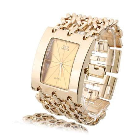 สายโซ่ผู้หญิงผสมระบบควอตซ์นาฬิกาข้อมือ (ทอง) สายโซ่ผู้หญิงผสมระบบควอตซ์นาฬิกาข้อมือ (ทอง)